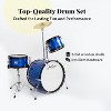 StarQuest Junior 3-Piece Drum Set – Premium Metallic Blue Finish with Bass, Snare, Tom and Crash Cymbal – Perfect for Junior Drummers and Beginners - 4 of 4