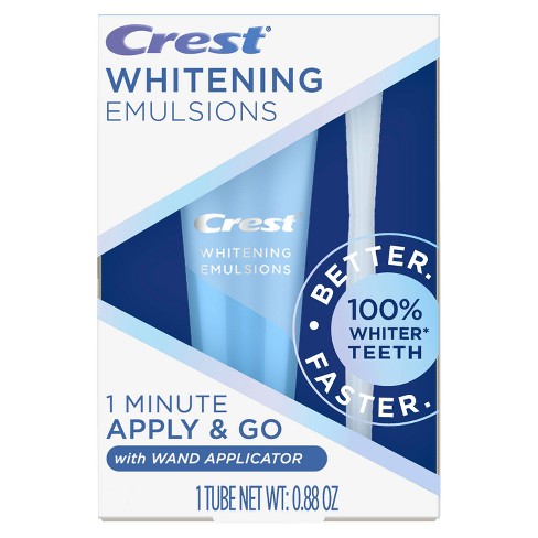 Crest Whitening Emulsions Leave-on Teeth Whitening Treatment with Hydrogen Peroxide + Whitening Wand Applicator + Stand - 0.88oz - image 1 of 4