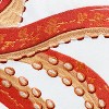 RightSide Designs Tropical Punch Coral Octopus Embroidered Indoor/Outdoor Throw Pillow - 2 of 4