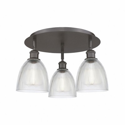 Castile - 3 Light Flush Mount In Industrial Style-9.5 Inches Tall and 17.75 Inches Wide