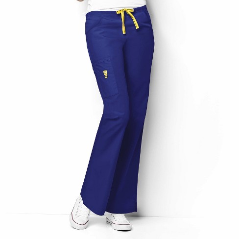 WonderWink Women's Aero Four Pocket Drawstring Scrub Pant - Royal