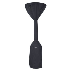 Classic Accessories 34" Water Resistant Stand Up Round Patio Heater Cover Black - 1 of 4