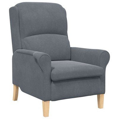vidaXL armchair Dark gray 76 x 94 x 102 cm Velvet