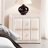 Sapphtopaz Modern Nightstand with Vertical Channel Tufting Drawers & Nailhead Trim Bedside Table with Crystal-like Knob for Bedroom, Living Room - 2 of 4