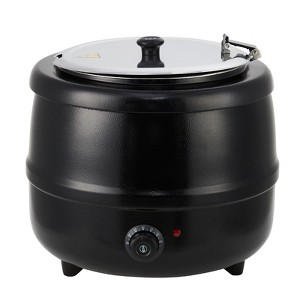 Commercial Soup Kettle, Portable Electric Soup Warmer with Hinged Lid & Stainless Steel Removable Insert Pot for Restaurants, Buffet, Party - 1 of 4