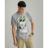 Seven Times Six Bluey Men's Cone of Shame Graphic Tee | Heather Grey Crew Neck T-Shirt Top Gray - 2 of 4
