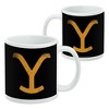 Yellowstone TV Show Brand Ceramic Coffee Mug, Novelty Gift Mugs for Coffee, Tea and Hot Drinks, 11oz, White - 2 of 4
