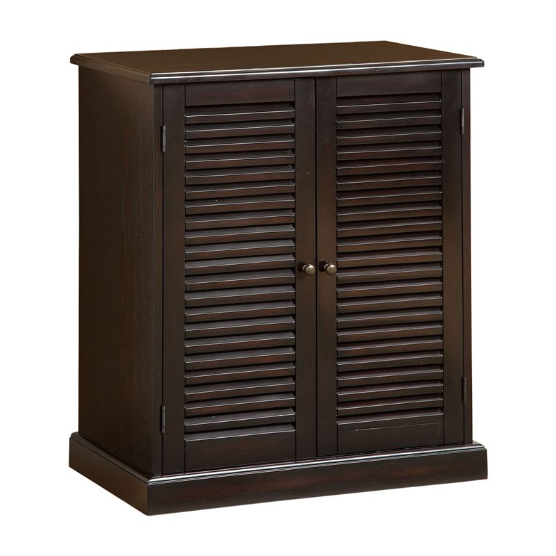 Medley Transitional Wood 5-Shelf Shoe Cabinet in Espresso - Furniture of America, 3 of 7