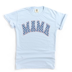 Simply Sage Market Women's Retro Mama Stars Short Sleeve Garment Dyed Tee - 1 of 2
