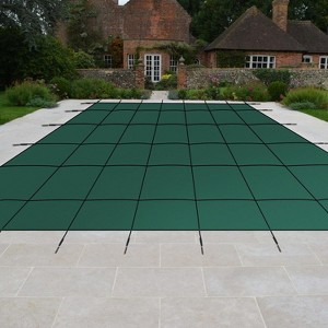 Heavy-Duty Ultra-Dense Safety Pool Cover 22x42ft for Inground Pools with Center Steps, Comes with Installation Tools, Strong and Safe Pool Barrier - 1 of 4