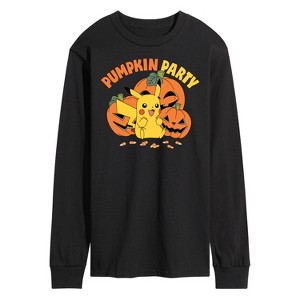 Men's - Pokémon - Pumpkin Party Long Sleeve Graphic T-Shirt - 1 of 3
