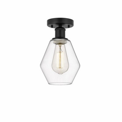 Cindyrella - 1 Light Semi-Flush Mount In Nautiical Style-10.25 Inches Tall and 6 Inches Wide