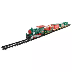 Northlight 30 Pc Battery Operated Lighted and Animated Classic Christmas Train Set with Music