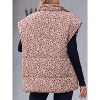 Imily Bela Womens Floral Quilted Puffer Coat Winter Warm Oversized Vest Cap Sleeve - 2 of 4