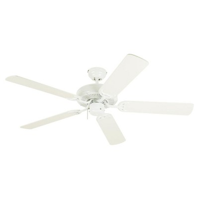 Westinghouse Contractor's Choice 52 Inch Indoor Ceiling Fan, Quiet Motor, Flush Mount, Energy Saving Airflow, Ideal for Bedroom, Kitchen, White