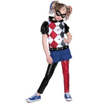 Suicide Cosplay Anime Harley Costume Quinn Frozen Dress Kids Adult Suit Pop  top Squad accessori donna