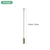 Unique Bargains DIY Clothing Accessories Suit Copper Long Needle Brooch Stick Pins Stopper Ends Flat Head - 3 of 4