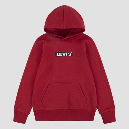 Boys red online hoodie