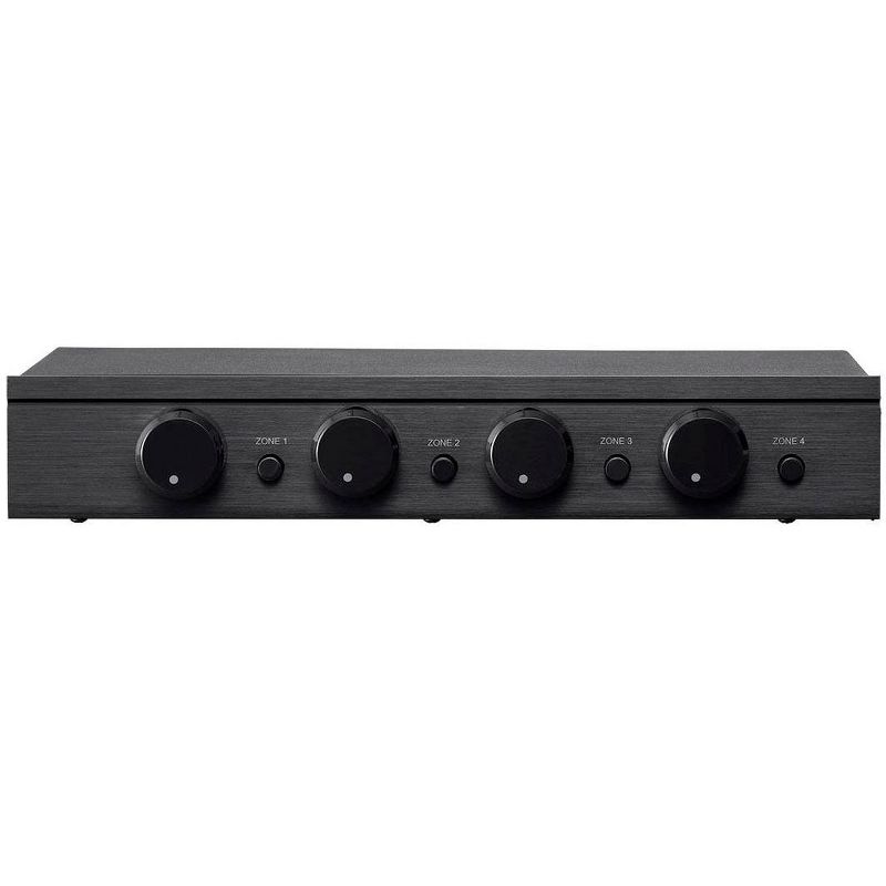 Monoprice SSVC-4.1 Single Input 4-Channel Speaker Selector With Volume Control, Impedance Protection, Individual Zone On/Off Buttons, 3 of 5