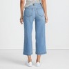 Lands' End Women's Recover Denim High Rise Wide Leg Crop Jeans - 2 of 4