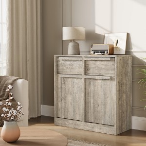 Sideboard Buffet Cabinet with 2 Drawers, 31.5" Large Coffee Cabinet with Storage, Modern Storage Buffet Table - 1 of 4