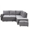 NicBex Modular 90.6" L Shape Sectional Sofa Sleeper Couch Set with Storage Space for Living Room - 3 of 4