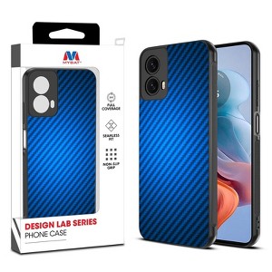 MyBat Design Lab Series Case for iPhone、Motorola、Samsung- Blue Carbon Fiber - 1 of 4