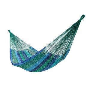 Sunnydaze Heavy-Duty Handwoven XXL Mayan Family Hammock with Thick Cord - 880 lb Weight Capacity - 1 of 4