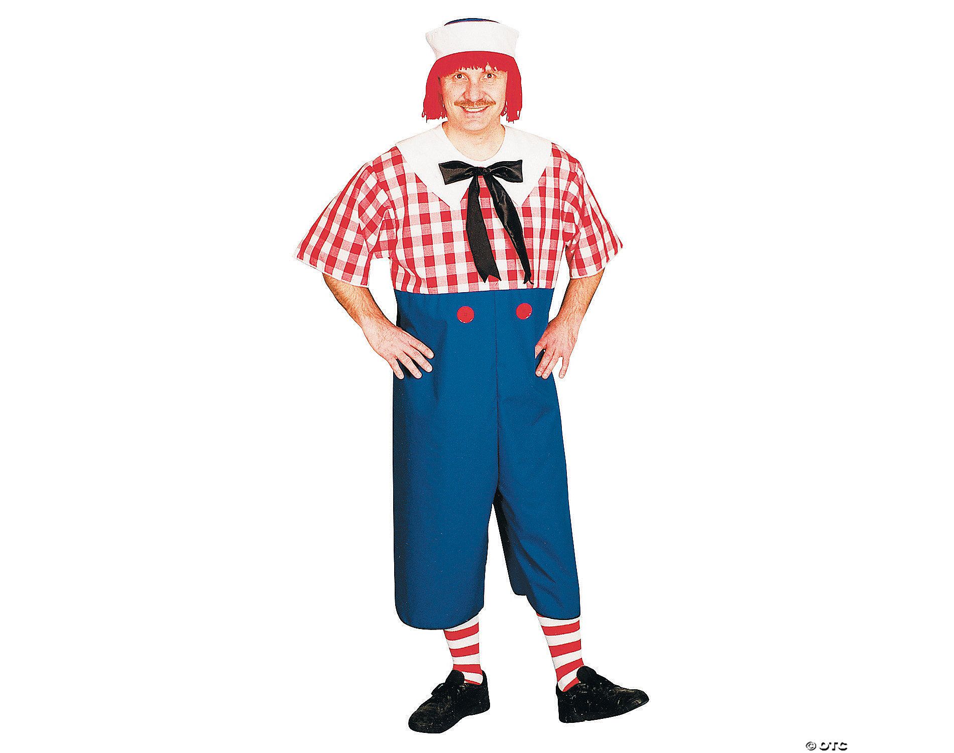 Morris Costumes Adults Raggedy Andy Costume - Standard