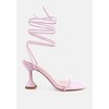 Biten Berry Spool Heel Lace Up Women Sandals - 2 of 4