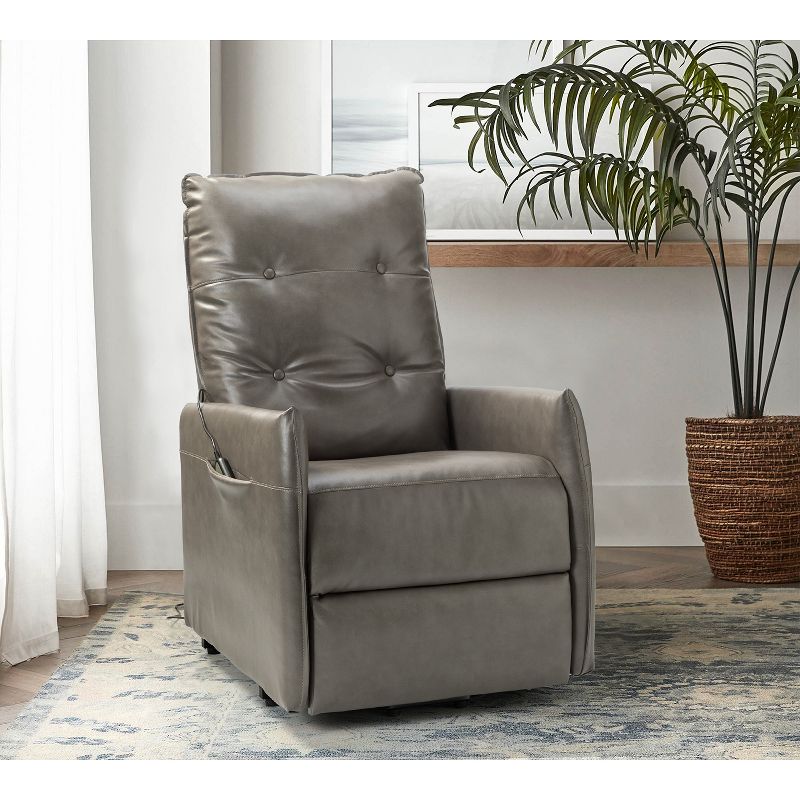 Ona Mid-century Modern Power Remote Recliner for Small Spaces | ARTFUL LIVING DESIGN, 1 of 11