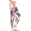 Women's Tie Dye Harem Pants with Pockets - White Mark - 3 of 4