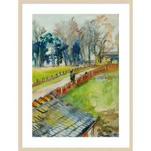 31" x 41" Coming Home From Work by Brenda Brin Booker Wood Framed Wall Art Print - Amanti Art: Modern Lithograph, Hardwood Frame - 1 of 4