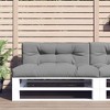 vidaXL Fabric Pallet Cushion - Contemporary Outdoor Pillow, Water Repellent, Comfortable Hollow Fiber Filling, 47.2"x15.7"x4.7" Gray - 2 of 4