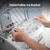 ZAFRO Ice Makers Countertop with Handle,26.5Lbs/24H,9 Cubes in 6 Mins,2 Sizes of Bullet Ice,Portable Machine with Self-Cleaning - 3 of 4