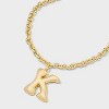 SUGARFIX by BaubleBar Bubble Initial Necklace - Gold - 4 of 4