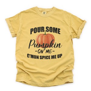 Simply Sage Market Pour Some Pumpkin Garment Dyed Tee - 1 of 4