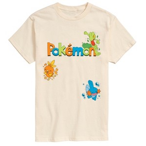 Men's - Pokémon - Treecko, Torchic, Mudkip Short Sleeve Graphic T-Shirt - 1 of 3