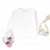 Simply Sage Market Checkered Bunny Outline Coquette Toddler Long Sleeve Tee - 3 of 4