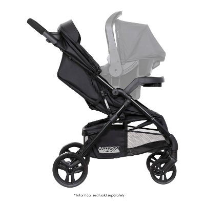 Ultra Black Comfort Cabin Bassinet Stroller with Mesh Cover