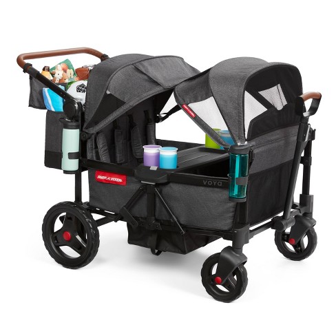Radio Flyer Voya Quad Baby Stroller Wagon - Gray/black : Target