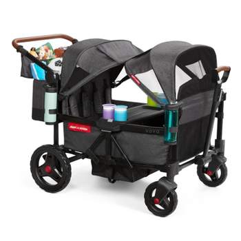 Radio Flyer Voya Quad Baby Stroller Wagon - Gray/Black