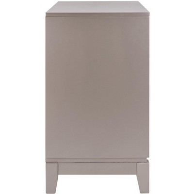 Champagne Mirrored 32" Transitional Chest with Nouveau Floral Accents