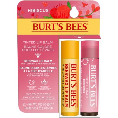 Burt's Bees Lip Balm + Tinted Lip Balm Duo - 2ct