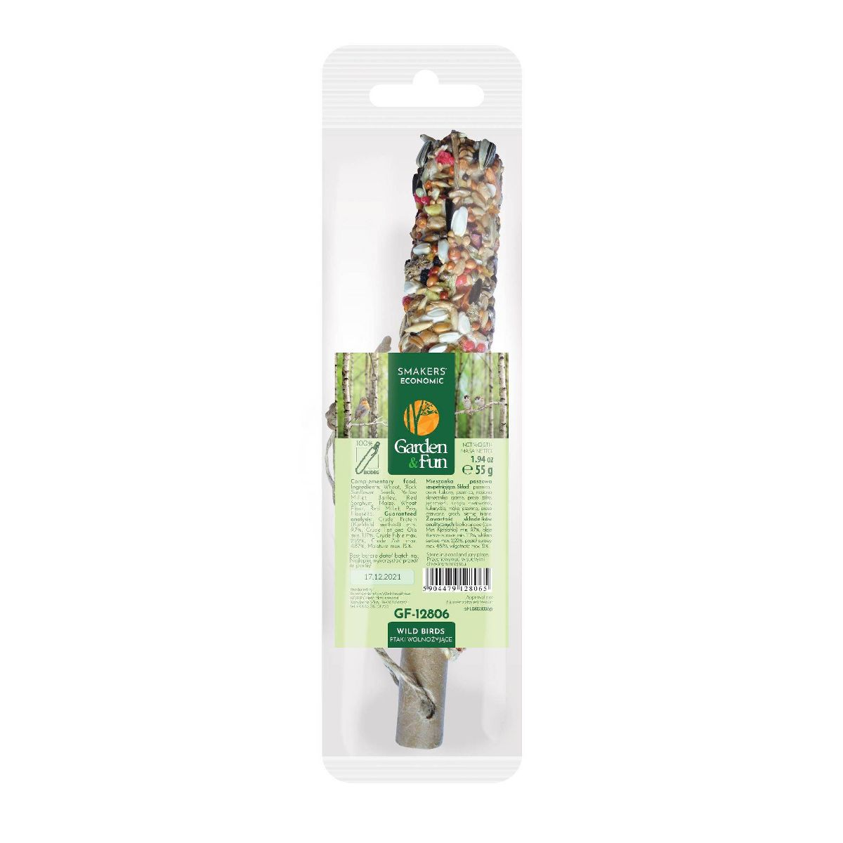 A&E Cage Company Smakers Backyard Bird's Select Seed Stick Bird Food - 3lbs