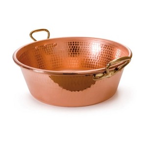 Mauviel M'Passion 17.4 Qt. Hammered Jam Pan, Bronze Handle - 1 of 4