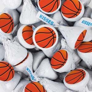 Hershey's Kisses Basketball Candy Party Favors Milk Chocolate (100 Pcs) - 1 of 1