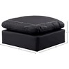 Meridian Furniture,Indulge Vegan Leather Ottoman - 4 of 4