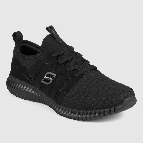 Мужские S SPORT BY SKECHERS Men's Brennen 2.0 Sneakers - Black 11.5: Slip-On, Cushioned Insole, Flexible EVA Outsole, Round Toe