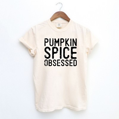 Simply Sage Market Women's Pumpkin Spice Obsessed Short Sleeve Garment Dyed Tee